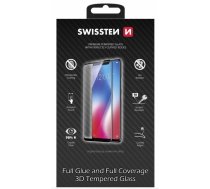 Swissten Ultra Durable Full Face Tempered Glass Aizsargstikls Apple iPhone 7 Plus / 8 Plus Melns SW-JAP-T-3D-IPH78P-BK 8595217446601