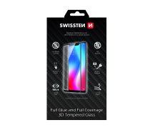 Swissten Ultra Durable Full Face Tempered Glass Premium 9H Aizsargstikls Xiaomi Mi 10 Lite Melns 64701877 8595217475885