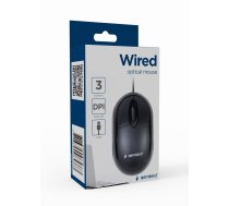 MOUSE USB OPTICAL/BLACK MUS-U-01 GEMBIRD MUS-U-01 8716309085373