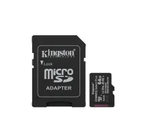 Kingston Canvas Select Plus | 64 GB | microSD | Flash memory class Class 10, UHS-I, U1/U3, video class 10/30, A1 SDCS3/64GB 740617348408