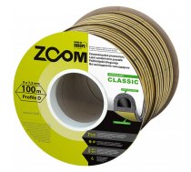 Blīvgumija ZOOM Classic "D", balta, 9x7,5 mm, 100 m