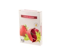 Aromātiskās tējas sveces POLAR Strawberry 281943, 6gab