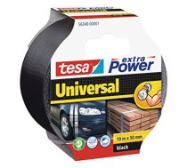 Auduma lente Tesa 56348 Extra Power Universal Melna, 10 m/50 mm