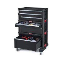 Instrumentu kaste ar 6 atvilktnēm KETER Drawers Tool Chest Set 56.2x28.9x74.2 cm, uz riteņiem