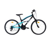 Kalnu MTB velosipēds Bottari Andalo 24", 6 ātrumi, Melns-Zils