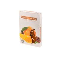 Aromātiskās tējas sveces POLAR Cinnamon/Orange 281953, 6gab