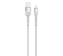 Uzlādes kabelis HAVIT DOT 6133, 1.2m, Lightning - USB, pelēks