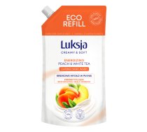 Šķidrās ziepes Luksja Peach&White tea Refill 400 ml