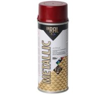 Aerosols akrila laka Inral Metallic 400ml sarkana