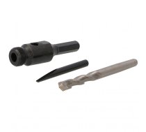 Kroņurbju adaptera komplekts HEX/1/2" seškantis Faster Tools