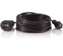 Pagarinātājs 25m 3G1,5 melns IP20 (PVC)
