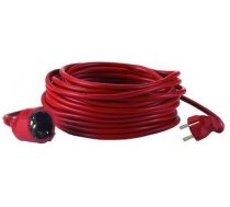 Pagarinātājs 25m 3G1,5 sarkans IP20 (PVC)