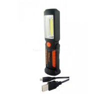 Lukturis lādējams LED 2W COB+3LED 180lm IP44 42X163mm