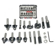 15-daļīgs frēžu kompl. 8 mm kāts, "MIXED" Bosch