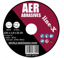 125x1.6x22 griežamais disks metālam AER X-LINE