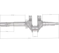 Kloķvārpsta Zongshen Xp200A 6,5Hp 22,2Mm 70Mm