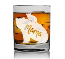 Forša Dāvana Vīrietim Dzimšanas Dienā ar Gravējumu - "Mama" ,Stikla Glāze Viskijam 270ml