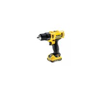 Pistoļveida urbjmašīna DeWALT DCD710D2 — 10,8 V Li-Ion, 2 Ah, patrona 1–10 mm, 1,1 kg, 2 pārnesumi