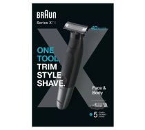 Braun XT5100 Akumulatora Trimmeris 1-5 mm Mitrs un Sauss Melns Pelēks