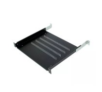 Triton 19" shelf 1U 750mm 80kg plastic black