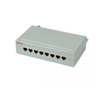 ROLINE Cat.5e Wall Mount Patch Panel, 8 Ports, STP light grey