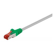 Goobay 68459 tīkla kabelis Zaļš, Pelēks 2 m Cat6 S/FTP (S-STP)