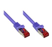 Tīkla kabelis Alcasa 1m Cat6 RJ-45 S/FTP Violets