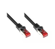 Tīkla kabelis Alcasa RJ45-RJ45 m-m 1.5m Cat6 S/FTP melns