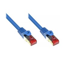 Tīkla kabelis Alcasa 1.5m RJ-45 Cat6 S/FTP Zils