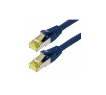 Helos Cat 6a S/FTP 0.5 m tīkla kabelis Zils 0,5 m Cat6a