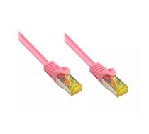 Alcasa 0.25m Cat7 RJ-45 tīkla kabelis Fuksīns 0,25 m S/FTP (S-STP)