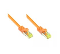 Alcasa 0.15m Cat7 RJ-45 tīkla kabelis Oranžs 0,15 m S/FTP (S-STP)