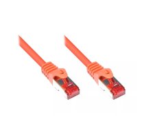 Tīkla kabelis Alcasa RJ-45 - RJ-45 M/M 0.15m Cat6 S/FTP Oranžs