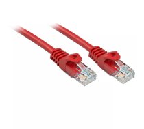 Tīkla kabelis Lindy Rj45/Rj45 Cat6 0.3m Sarkans