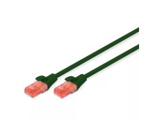 Tīkla kabelis Digitus CAT 6 U/UTP Patch Cord RJ-45 Cat6 0.5m Zaļš