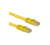 ACT 1.00m Cat6a UTP tīkla kabelis Dzeltens 1 m U/UTP (UTP)
