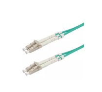 Value Fibre Optic Jumper Cable, 50/125µm, LC/LC, OM3, turquoise 1 m optisko šķiedru kabelis Tirkīzs