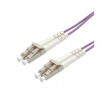 ROLINE FO Jumper Cable 50/125µm OM4, LC/LC, Low-Loss-Connector 2m InfiniBand un optiskās šķiedras kabelis Violets