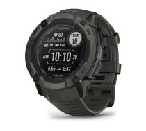 Garmin Instinct 2X Solar 2,79 cm (1.1") MIP 50 mm Digitāls 176 x 176 pikseļi Skārienjūtīgais ekrāns Zaļš GPS