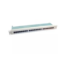 VALUE Kat.6 19"-Patchpanel, 24 P, geschirmt, grau