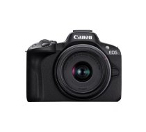Canon EOS R50, Black + RF-S 18-45mm F4.5-6.3 IS STM Kit MILC 24,2 MP CMOS 6000 x 4000 pikseļi Melns