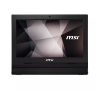 MSI Pro 16T 10M-243DE Intel® Celeron® 5205U 39,6 cm (15.6") 1366 x 768 pikseļi Skārienjūtīgais ekrāns Viss vienā PC 4 GB DDR4-SDRAM 128 GB SSD Windows 11 Pro Wi-Fi 5 (802.11ac) Melns