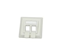 ROLINE Flush Mount Wall Oulet for Keystones, 2-port