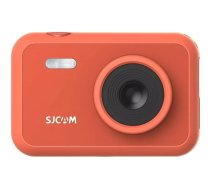 Action kamera SJCam FunCam sarkanā — kompakta nēsājama kamera, viegls korpuss
