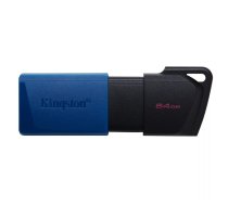 USB zibatmiņa Kingston 64GB USB3.2 Gen 1 Exodia M Melna Zila