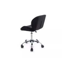 Biroja krēsls Happygame chelsea1120black — melns, regulējama augstuma, grozāma bāze