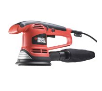 Pārnēsājama slīpmašīna Black & Decker KA191EK — ievades jauda 480W, 230W, 125 mm disks, 5 mm orbitala gaita