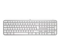 Logitech MX Keys S tastatūra Universāla RF bezvadu + Bluetooth QWERTY Dāņu Somu Norvēģu Zviedru Alumīnijs Balta
