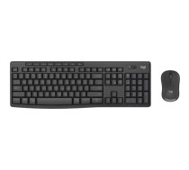 Logitech MK370 Biznesa komplekts Tastatūra Pele iekļauta Ofisa RF Bezvadu + Bluetooth QWERTY Ziemeļu Grafīts
