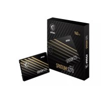 2.5" SATA III SSD MSI SPATIUM S270 960 GB — 500 MB/s nolasīšana, 450 MB/s rakstīšana, 3D NAND